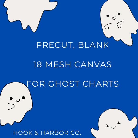 Canvas for Ghosts - Precut, Blank, 18 Mesh