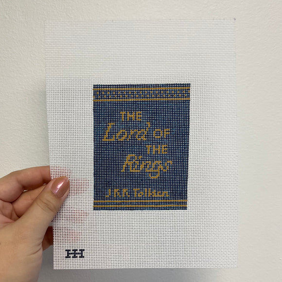 Lord of the Rings Book Needlepoint Canvas