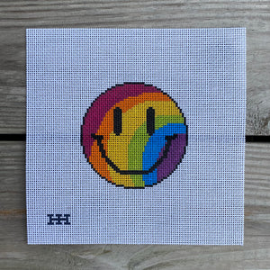 Mini Rainbow Smile Needlepoint Canvas