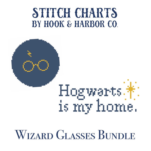 Wizard Glasses Stitch Chart Bundle