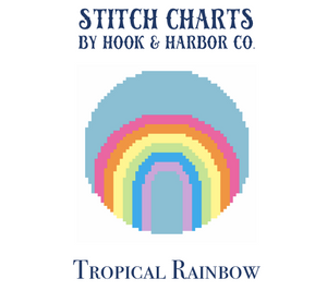 Tropical Rainbow Stitch Chart