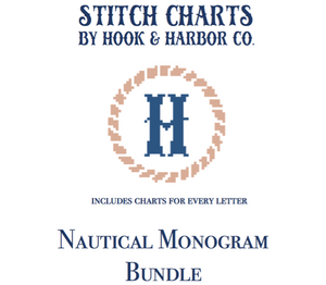 Nautical Monogram Bundle Stitch Chart
