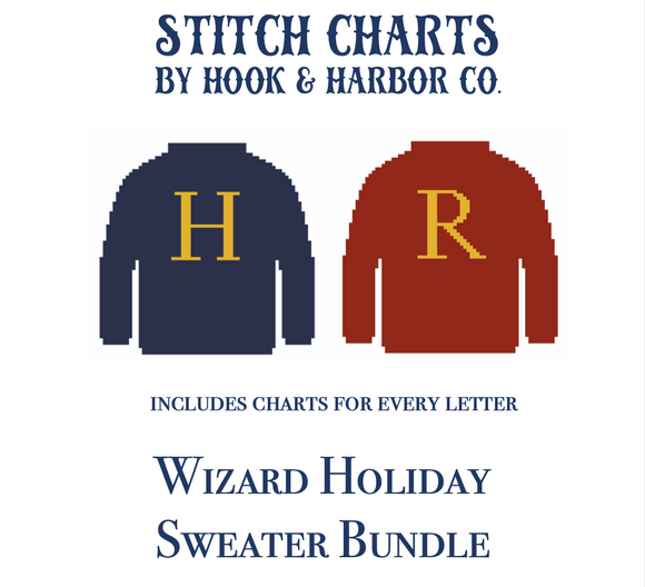 Wizard Holiday Sweater Bundle Stitch Chart