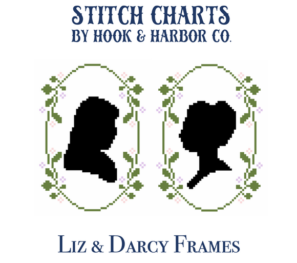 Liz & Darcy Frames Stitch Chart