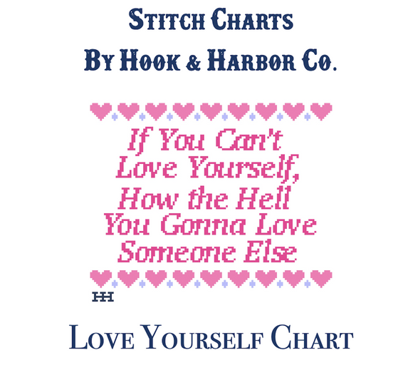 Love Yourself Stitch Chart