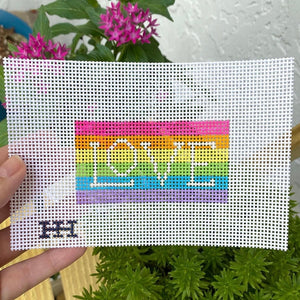 Pride Love Needlepoint Canvas